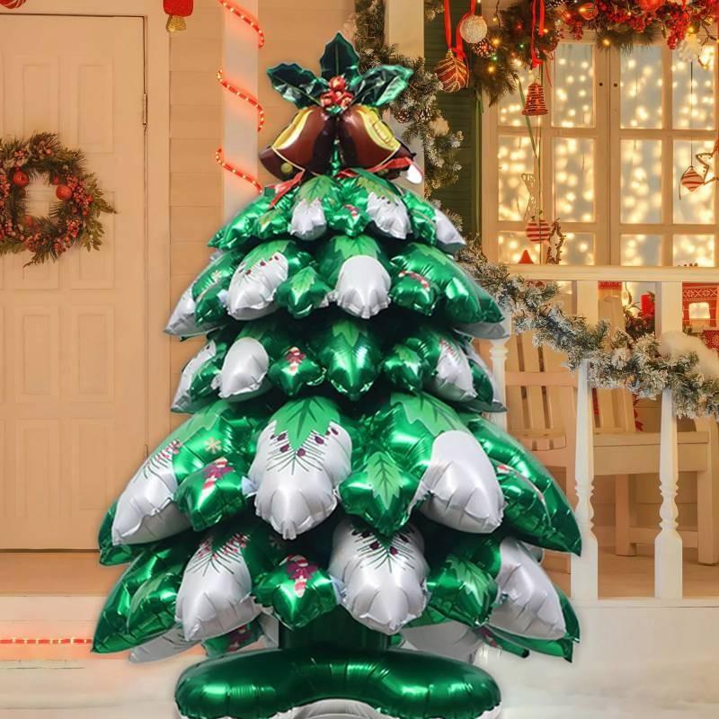 Tree Christmas Balloon Three Dimensional Party Merry Xmas Ornaments Decorations