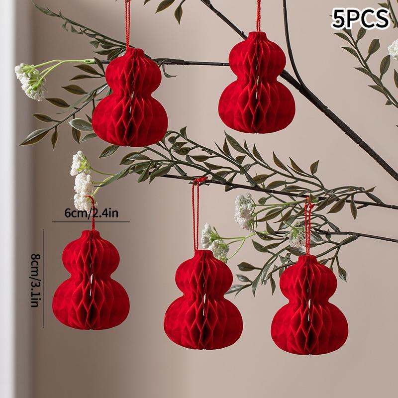 2026 New Year Decorations Bonsai Hanging Ornament Calabash Pendant Home Celebration Decor Horse Year Decoration