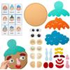 Kids Montessori Facial Expression Game Emotional Change Toys With 9pcs Cards Preschool Learning Educational Toys