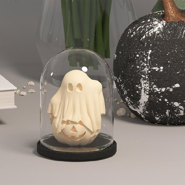 Halloween Silicone Mould 3D Ghostes Candle Molds Handmade Baking Molds Epoxy Resin Molds Scented Candle Molds