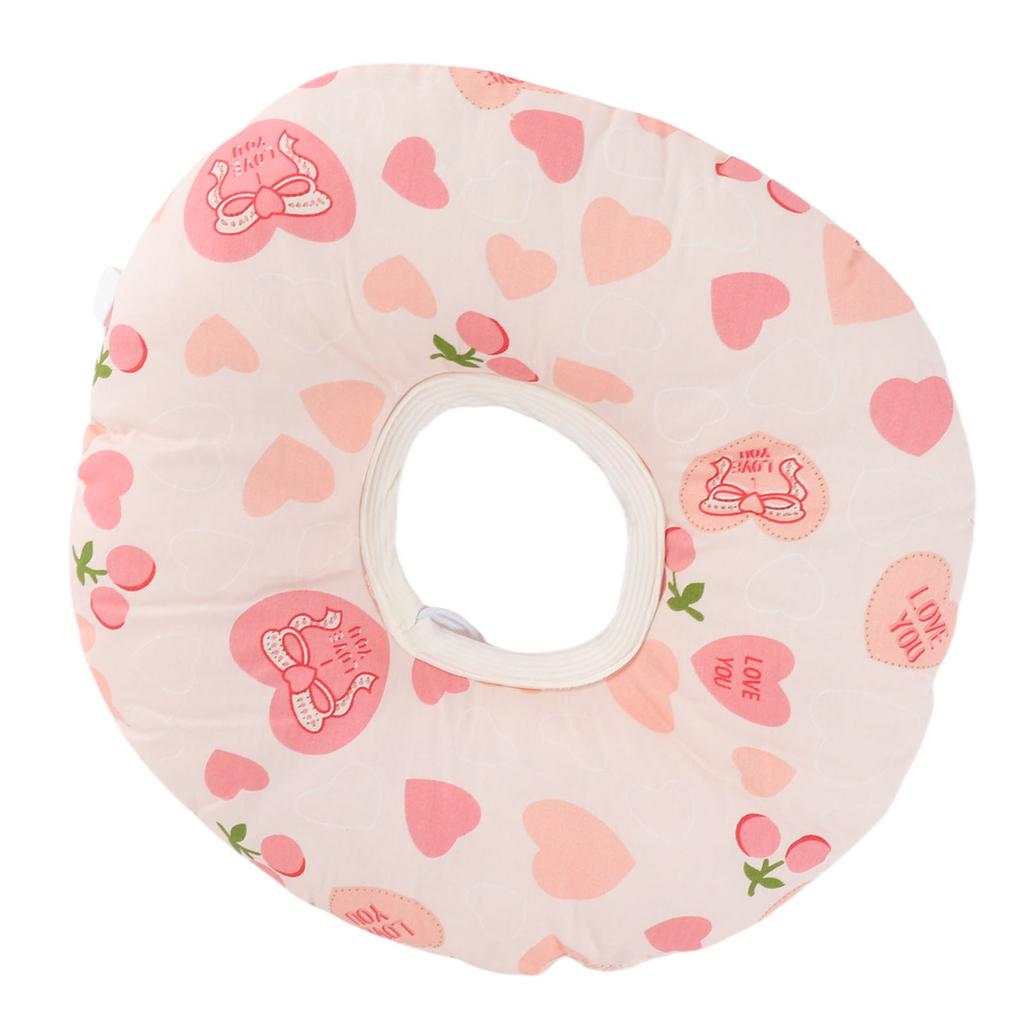 Ear Piercing Pillow for Side Sleepers Donut with Hole Cotton Ear Guard Pillow 12.6 Inch