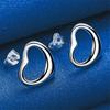 925 Sterling Silver Exquisite Six Hollow Heart Stud Earrings for Women Fashion Wedding Gift Accessories Party