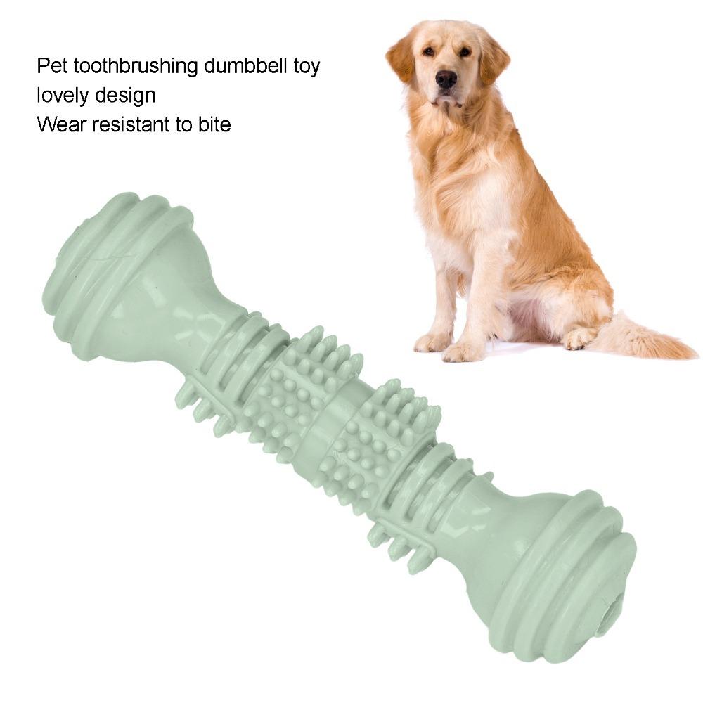 TPR Made Dog Molar Stick Bite Tough Puppy Teeth Cleaning Toy Interactive Dog Toy  Oral Care
