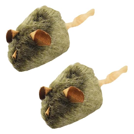 Realistic Simulation Mouse Cat Toy Automatic Squeaky Kitten Interactive Toy Bite Resistant Plush Mice Relieves Boredom Cat Supplies