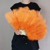 35cm Ostrich Feather Fan for Qipao Fashion Shows and Stage Performances