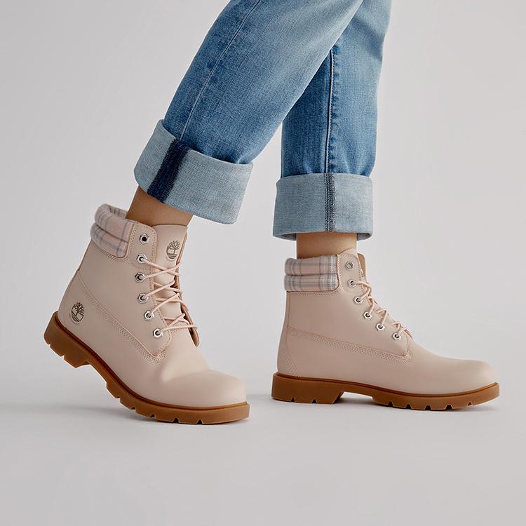 Timberland Waterproof Insulated Short Outdoor Boots Women boots Light-Pink A2BBR