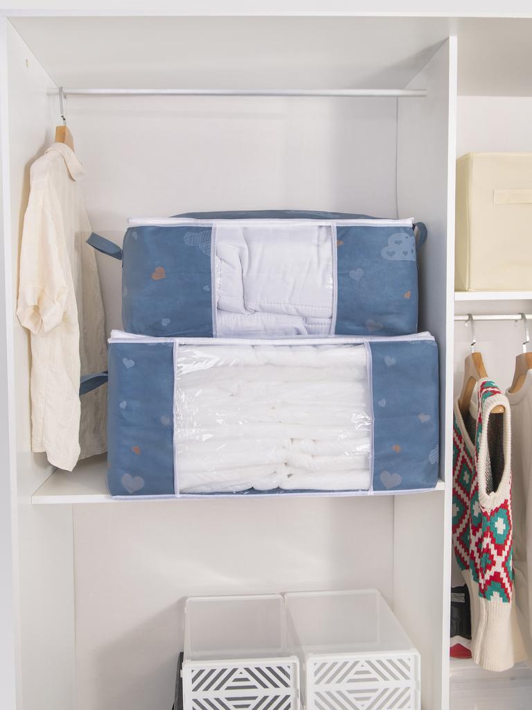 1PC Non Woven Cloud Printed Storage Bag, Home Clothing, Travel And Moving Packaging Bag, Fabric Dust-Proof Clothing, Cotton Quil