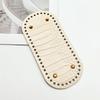 Round Oval Bottom Pu Leather Bag Base With Holes For Diy Home Decoration Handmade Knitted Bag Crochet Bag Bottom Accessories