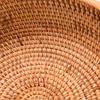 Handmade Rattan Storage Basket Round Fruit Basket Tray Basket Candy Storage Basket
