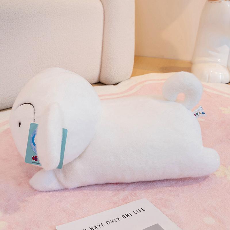 40/50cm Nohara Shiro Soft White Dog Plushies Stuffed Animal Puppy Plush Toy Sleeping Doll Birthday Gifts Girl Child