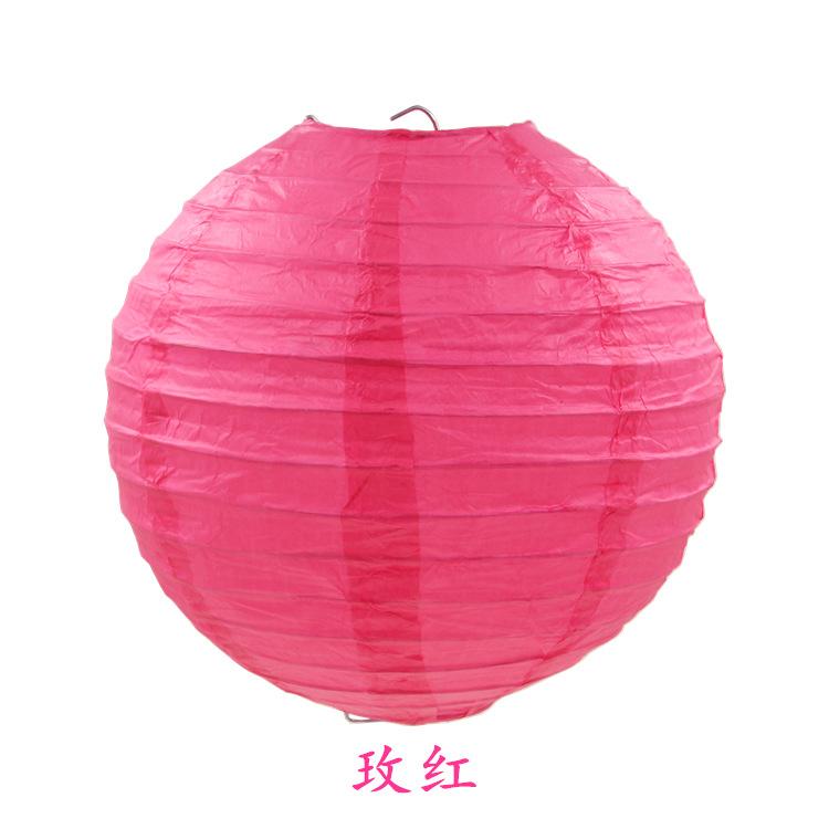 

Hot sale 1pc 4 6 8 10 12 14 16 Orange Chinese Paper Lanterns Round Paper Ball Lamps Wedding Christmas Party Lampion Decor 4inch 10cm ярко-розовый
