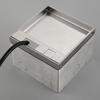 Marble Flat Floor Insert Multifunctional Pure Stainless Steel Power Ground Plug Household Floor Socket Box