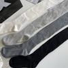 1 Paar Vier-Jahreszeiten-Stapel-Socken Damen Unifarben Stapelbare Socken Beinbekleidung Atmungsaktiv Langer Stil Kniehohe Socken