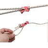 Outdoor Tent Wind Rope Buckle Tent Pull Ropes Buckles Aluminum Alloy ThreeEye Open Rope Buckles