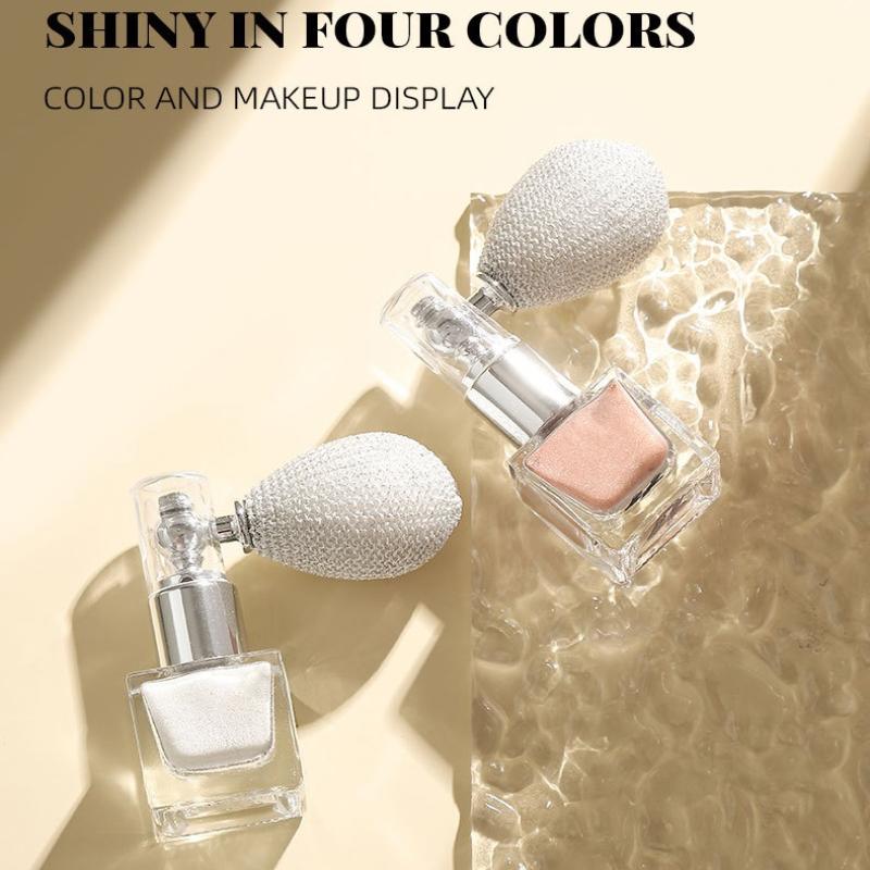 4 Color Body Glitter Spray Face Glitter Powder Highlighter Sexy Contour Blusher Moisturize Waterproof Multi-Purpose Glitter Spra
