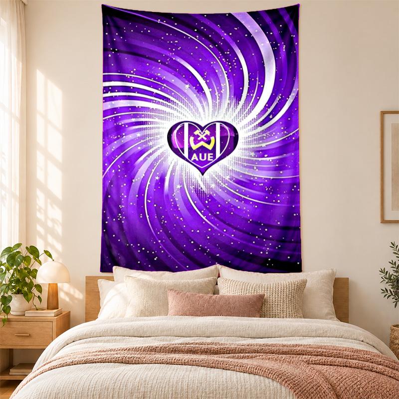 Erzgebirge Aue Wandteppich hohe Qualität zur Dekoration von Wohnzimmer Schlafzimmer Studentenwohnheim Wänden ideal als Schlafzimmer Wandkunst oder Urlaubsgeschenk 100cmx150cm purple