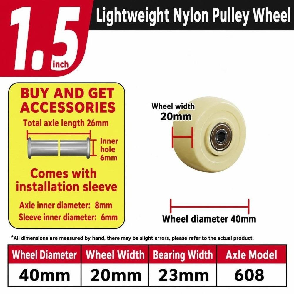 1.5-5 Inch Trolley Wheel High Load Capacity Replacement Wheel Furniture Wheels For Cart Use
