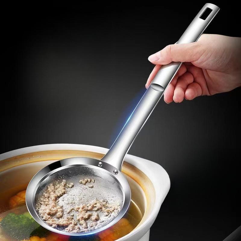 Strainer Mesh Skimmer Spoon Hot Pot Baking Kitchen Ladle Colander Stainless Sifter Sieve Steel Tea Filter Flour Fine Food Sugar