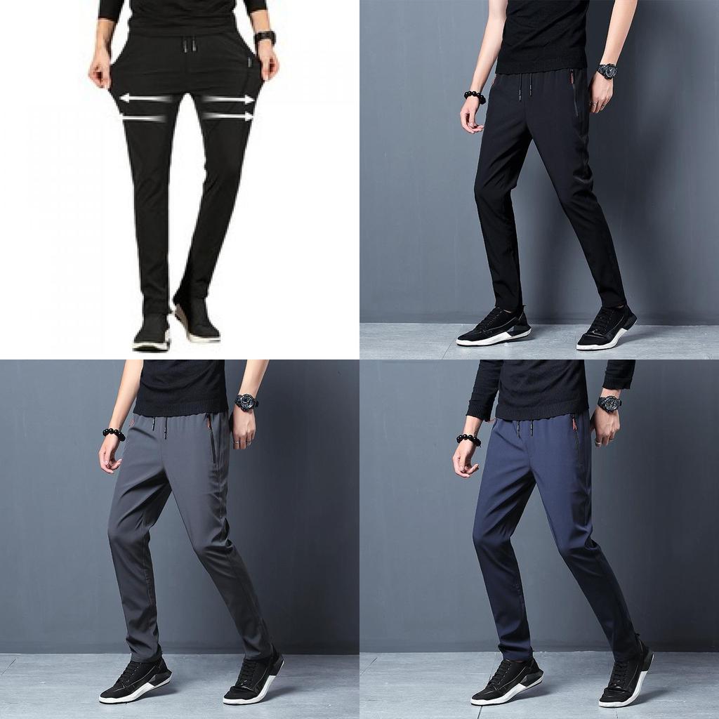 Mens Summer Athletic Pants With High Elastane And Zipper For Casual Sports Wear