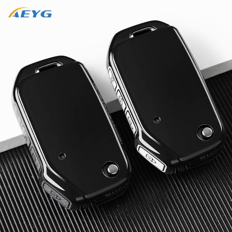Tpu Car Folding Key Case Cover For Kia Sportage R Stinger Gt Sorento Ceed Cd Cerato Forte Fob Keychain Accessories