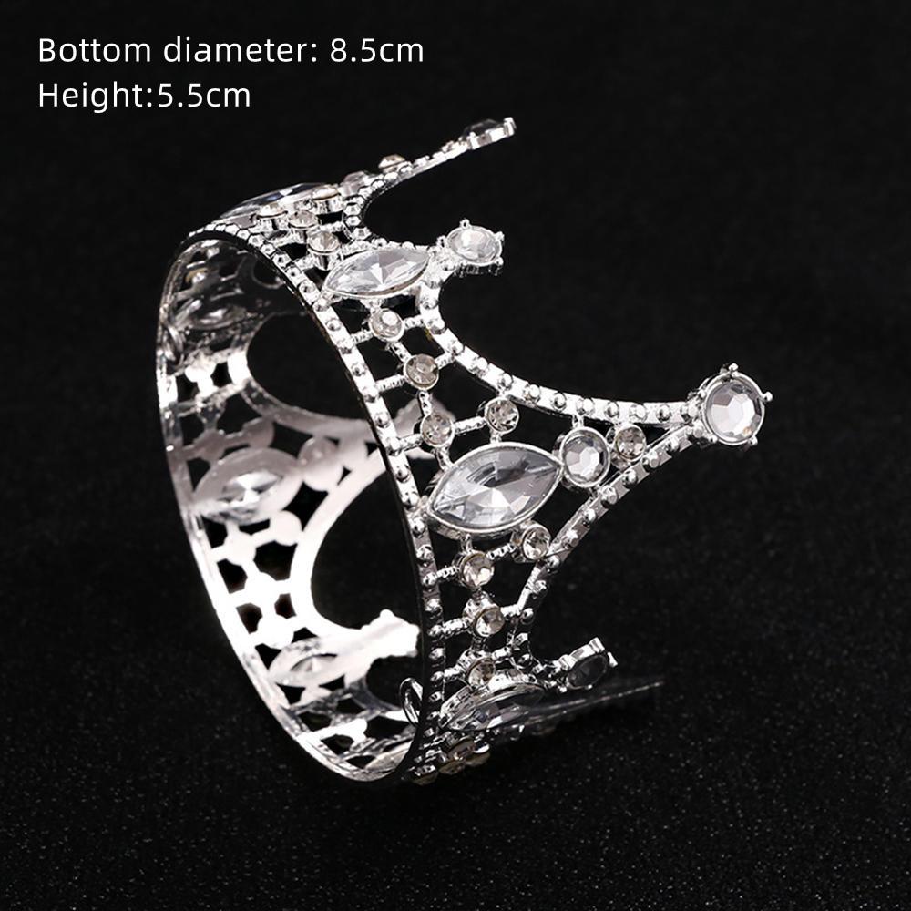 Coroană cu strasuri pentru copt pentru tort Decorație pentru pălărie Accesorii pentru păr pentru copii, prințesă, nuntă, pentru petrecerea de aniversare, nou