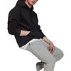 adidas Unifarbener Logo-Hoodie mit weiten langen Ärmeln Herren-Hoodie Schwarz HN1952