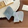 Glamorous Rhinestone Butterfly Knot Hairpin Spring Clip Stylish Acetate Headwear Women For