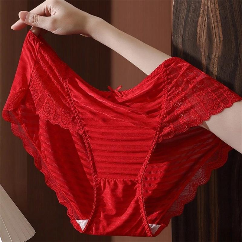 3Pcs/Set Lace Women Panties Breathable Plus Size Underwear French-Style Briefs Butt Lift Lingerie XL XXL 3XL 4XL 5XL