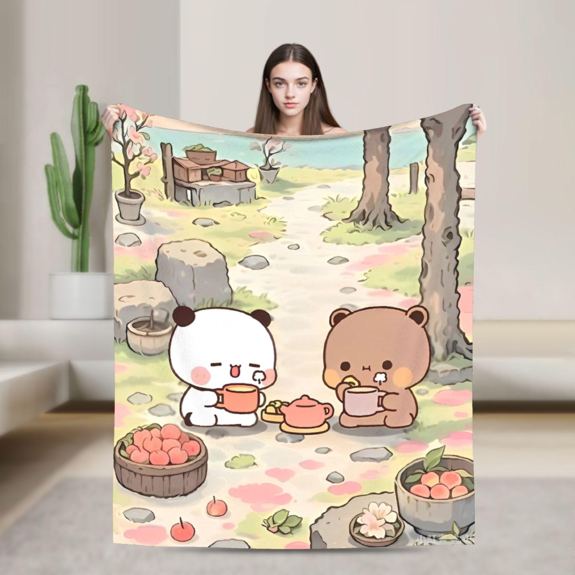 Bubu Dudu Sleep Flannel Blanket Awesome Throw Blanket for Home Hotel Sofa 75x90cm