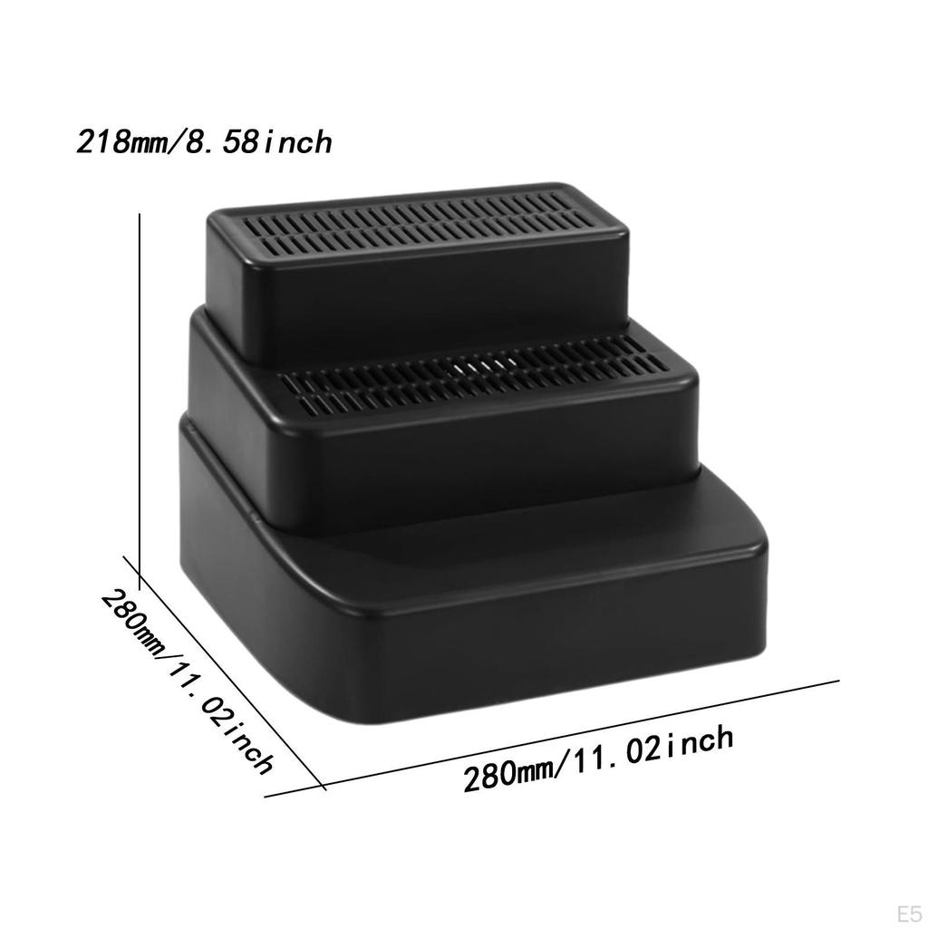 3 Level Cat Litter Stair Ramp Disassembled for Senior Cats Multifunctional 28x28x21.8cm Accessories