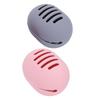 Makeup Sponge Holder Shatterproof Silicone Beauty Make Up Blender Case for Travel Gray Pink 2 PCS
