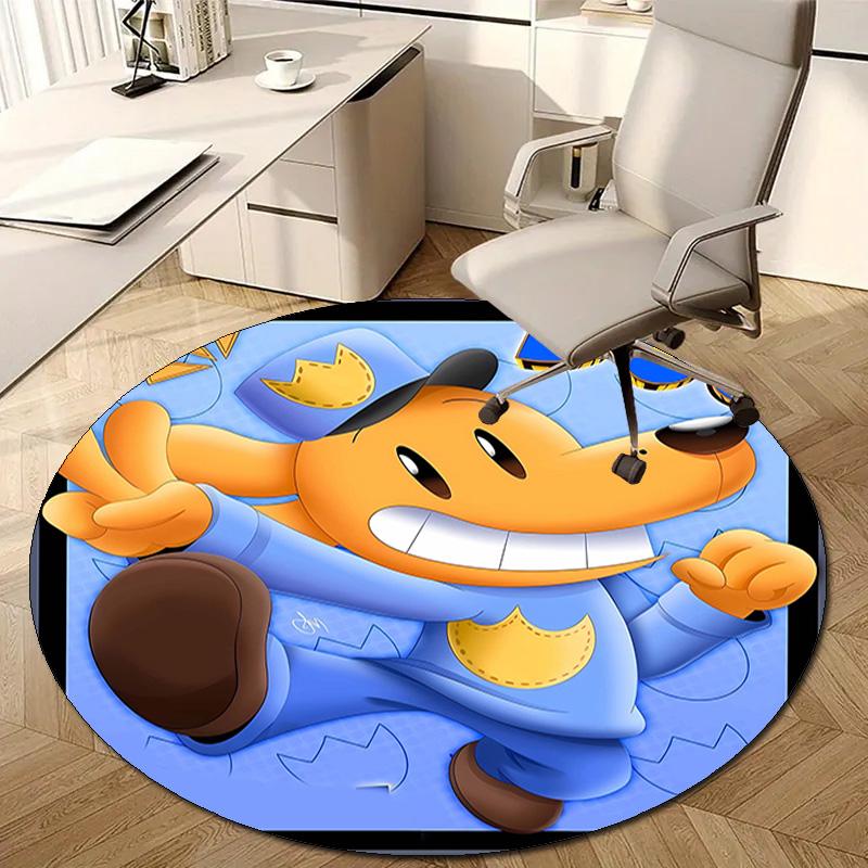 1pc DogMan2 Design Printed Area Round Carpet for Bedroom Living Room Home Decor Rugs Mat Non Slip Mat Rug for Bedside
