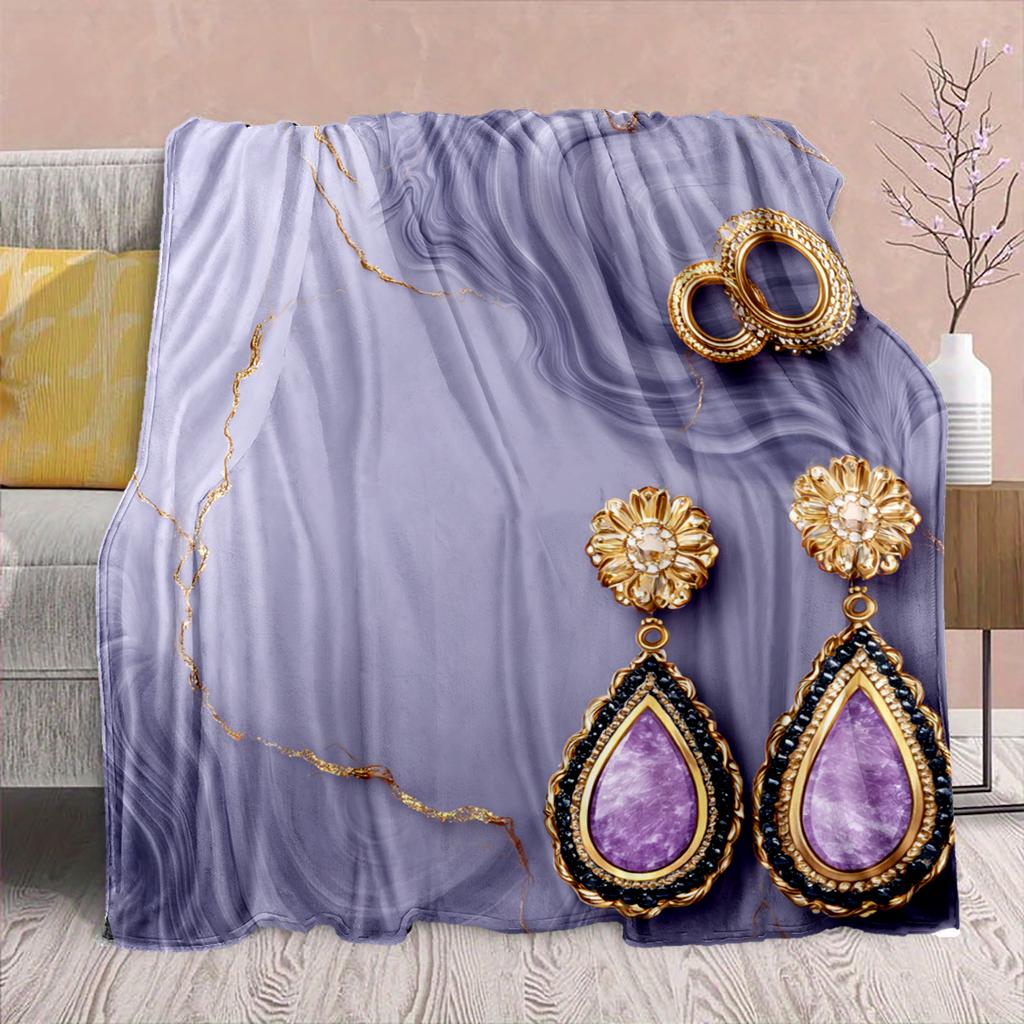 1 Pezzo Coperta in Flanella con Stampa Cartone Animato, Alta Qualità Confortevole per Tutte le Stagioni, Decorazione per la Casa, Calore e Comfort, Perfetta per Regalo di Natale Compleanno