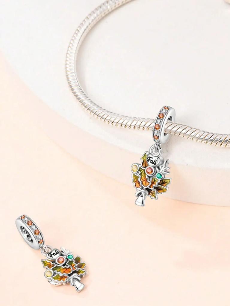 Charms Plata Copper Colorsrose Sunflower Beads Charm Pendant For Original Bracelet For Women Diy Jewelry Love Gift