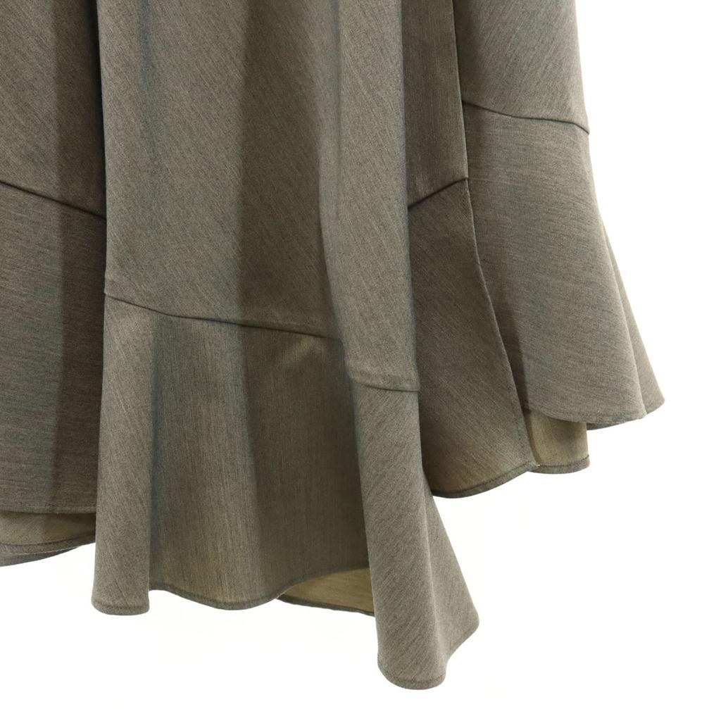 CLANE Long Length Asymmetrical Hem Skirt 1 Gray Women Used