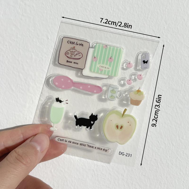 Наклейки для чехла телефона Декорация Канцелярские принадлежности Наклейка Рельефная наклейка Декоративная книга 3D DIY Развлекательная игра Безопасная для детей Веселье