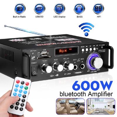 600W Mini Amplifier Professional Amplifiers Audio Bluetooth Home Amplifier Subwoofer Amplifier Home Theater Sound System