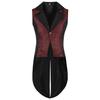 Herren Mittelalterliche Kleidung Retro Lässige Weste Halloween Smoking Jacke Mittelalterliches Kostüm Ärmellos Revers Gentleman Party Renaissance Gehrock