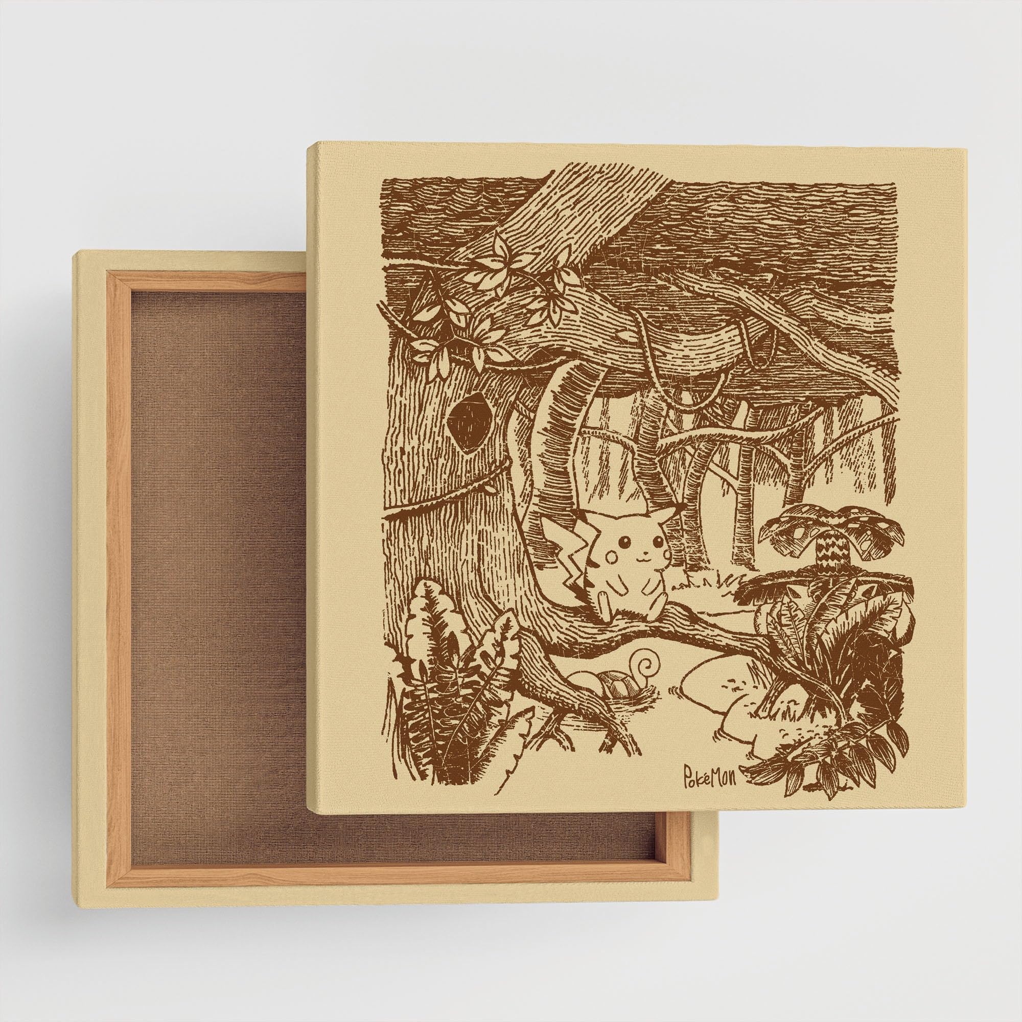 Pokemon Art Panel Sepia 09 30cm x 30cm Medium [Art Deli] POKE-2407-09