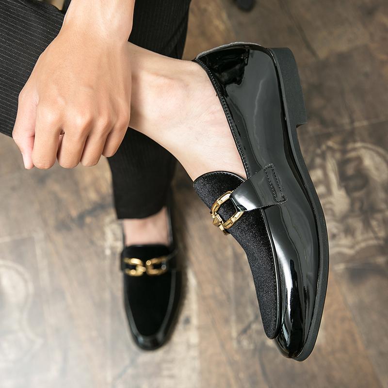 Hot Selling Men's Suede Leather Shoes Europe America Comfortable Office Men's Flat Bottomed Loafers High-end Casual Shoes