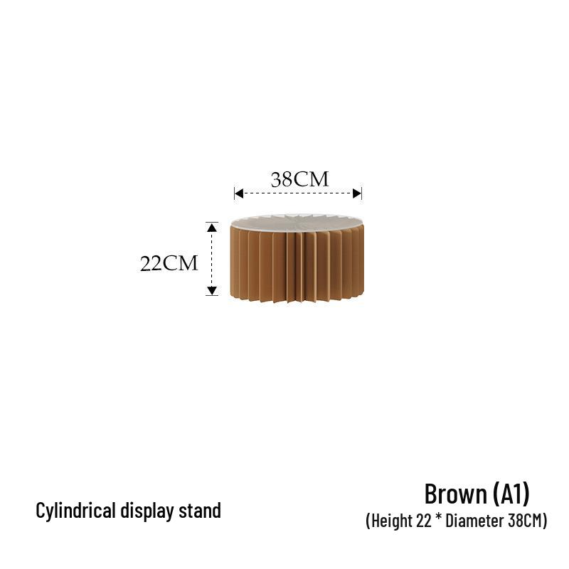 

Eighteen-Paper Cylindrical Display Rack for Clothing Store