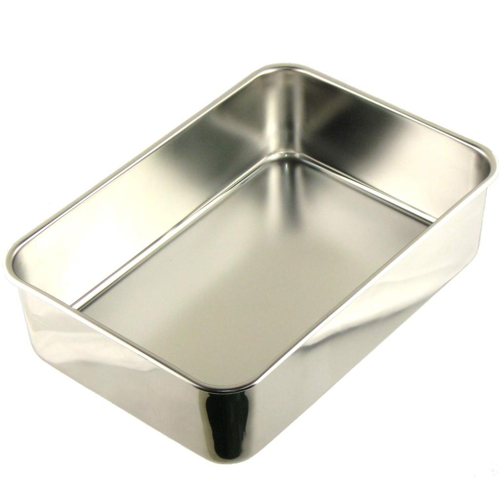 Nagao Deep Square Storage Stainless Size Made in Japan Tsubame-Sanjo Container, 32.8cm, Container, 18-8 Steel, 7,