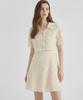 MESENSE See-Through Lace Collared Short Sleeve Dress_Mb34Opm104Z