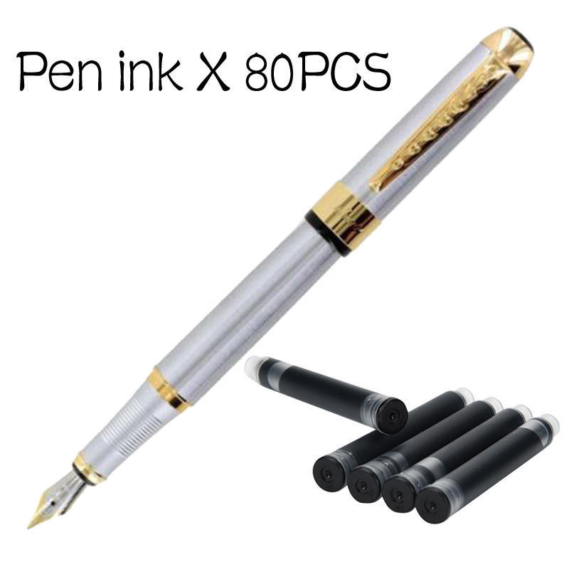 JINHAO 80PCS Fountain Pen Ink Cartridge Refills Black And Blue uygun fiyatlı satın alın fiyat