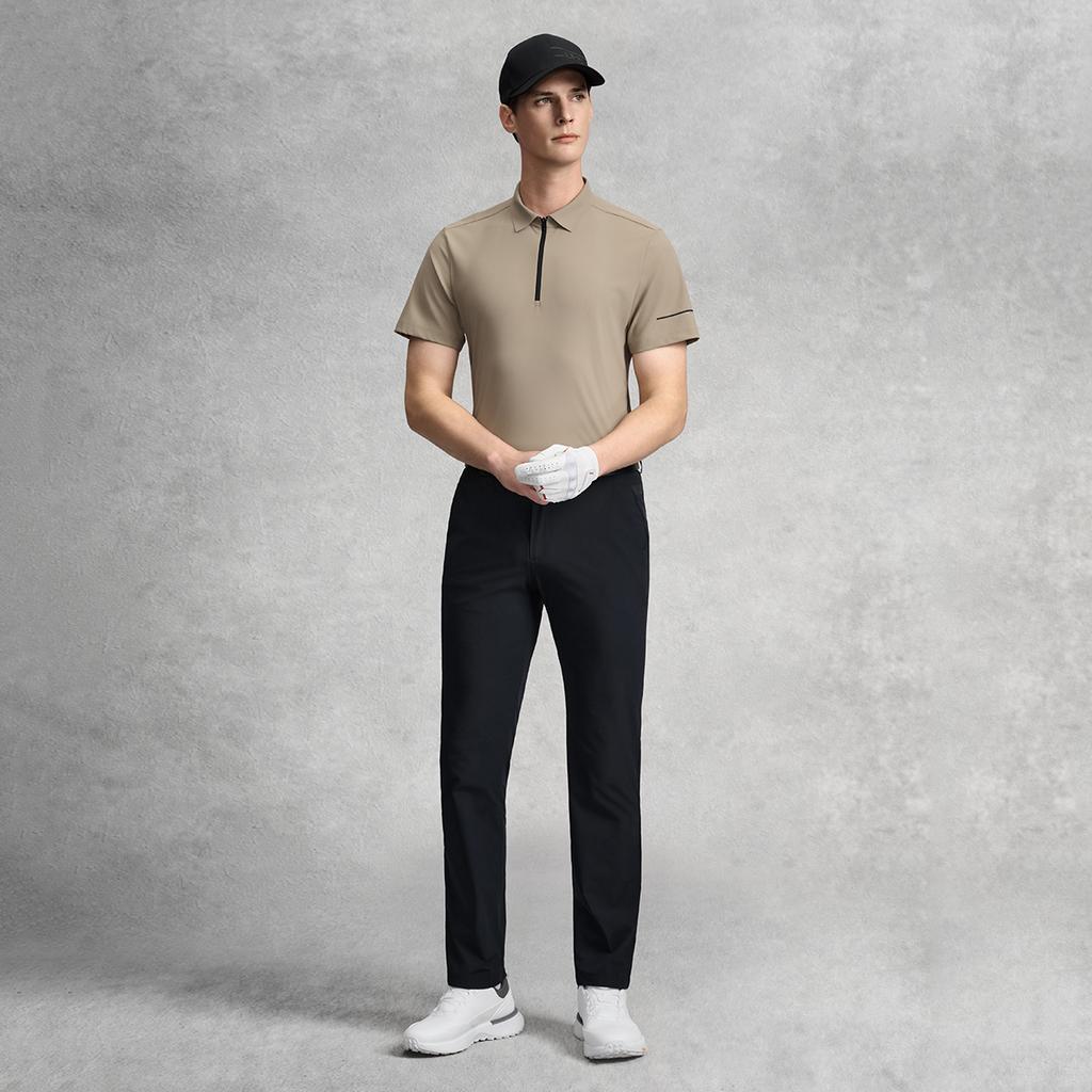 FILA Golf Series Fashion Simple Classic Basic Sports Comfortable Short Sleeve Polo Shirt Men tops Light-Rock-Gray A11M625163FGY