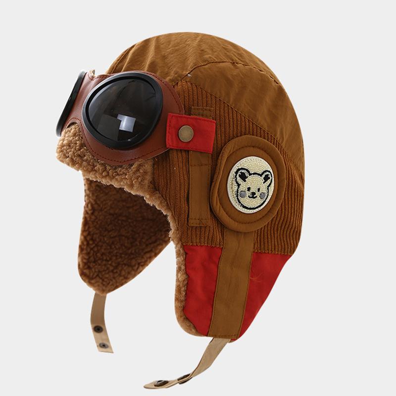 

Новая детская шапка Pilot для осени и зимы для мальчиков и девочек, ветрозащитная защита ушей для младенцев, теплая шапка Lei Feng, подходит для детей от 2 до 8 лет