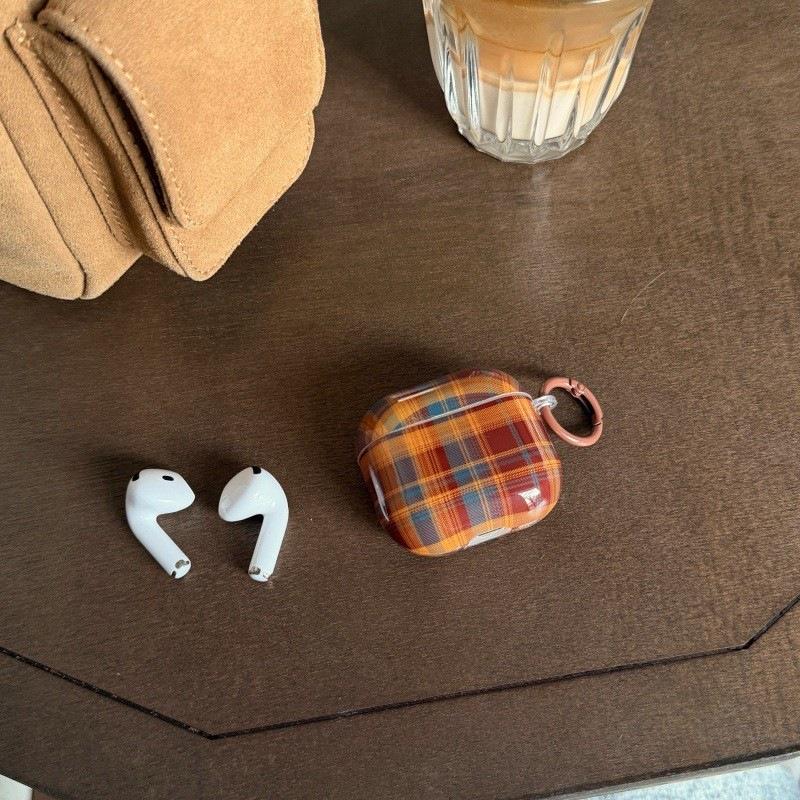 Ins Korean Color Matching Plaid Is Suitable for Apple AirPods 1 Generation Earphone Cover Pro1 Wireless Bluetooth 1 Soft Protective Case