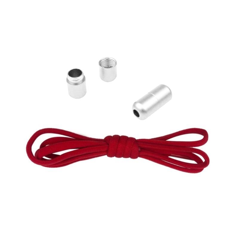 Unisex Convenient Slip On Shoelace Accessories Elastic No Tie Shoe Laces with Metal Aglets for Commuting Sports Travel