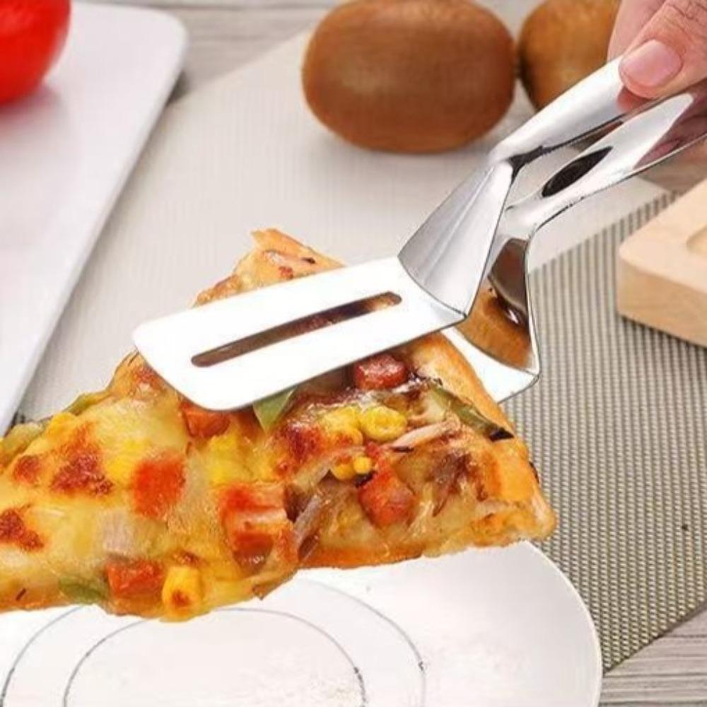 Stainless Steel Stainless Steel Grill Clamp Non-Slip Grip Anti-Scald Handle Barbecue Tongs Extended Handle Multi-Functional