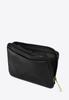 Wittchen Men's Leather Credit Card Holder With Zipper, Black, Natural Leather